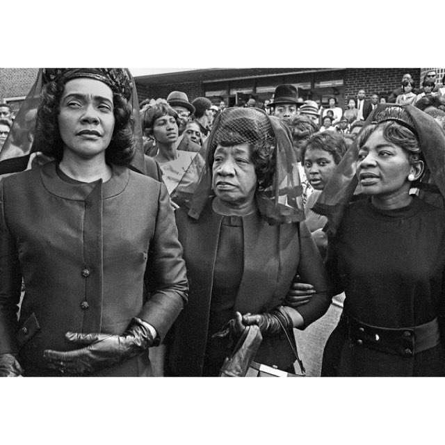 3. Before she died, Alberta buried her two sons: Martin Luther Jr. and Alfred Daniel aka A.D. Here she is at Dr. King’s funeral in 1968 along with her daughter-in-law Coretta Scott King and her oldest child, her daughter, Christine King Farris.