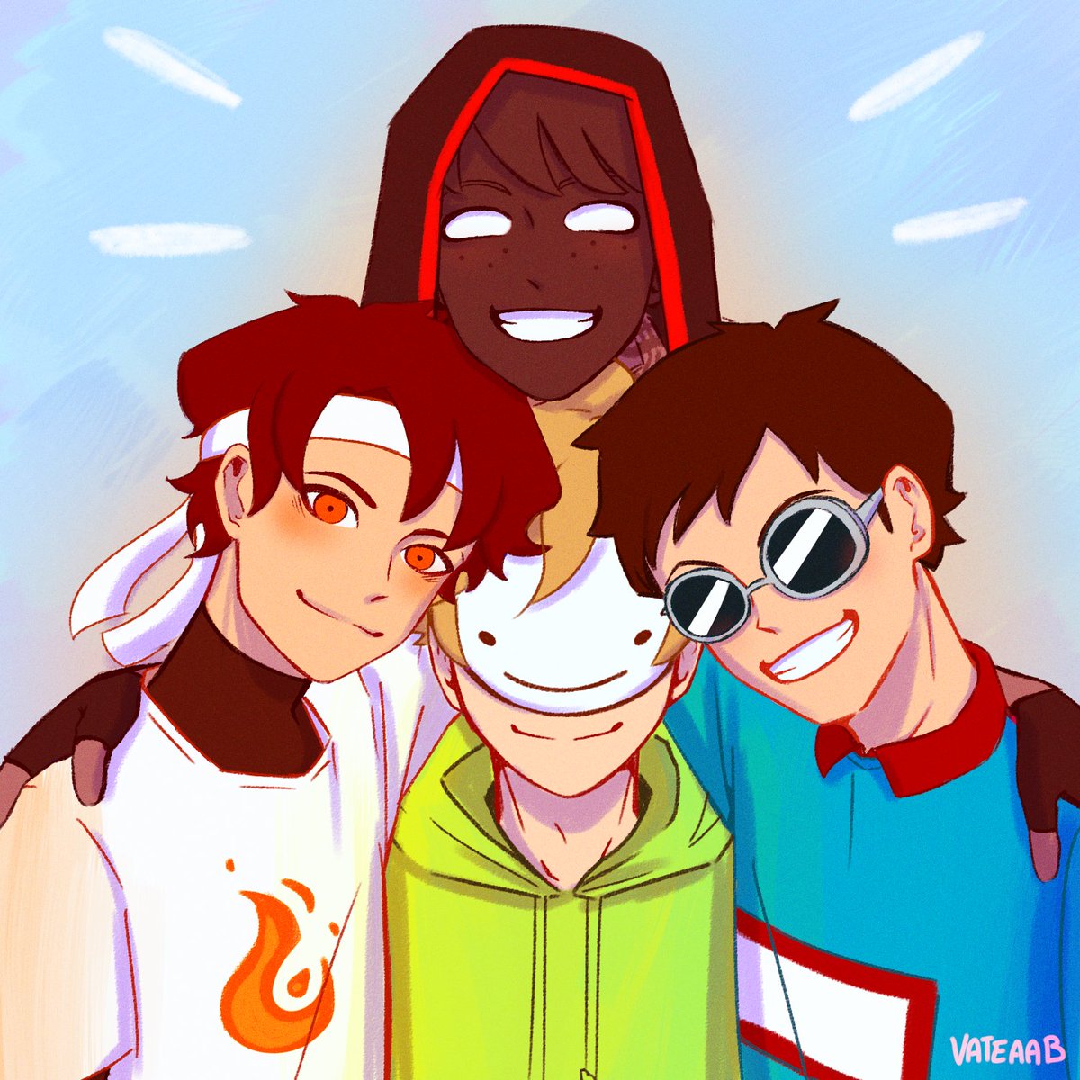 Vate - study break wish me luck on Twitter: &quot;Just lads being lads 👏  #dreamwastaken #GEORGENOTFOUND #sapnap #badboyhalo #dreamteam… &quot;