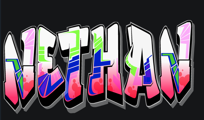Ume_Has's tweet photo. Graffiti...Designing their names and mine....🥰Year 3 https://t.co/q6zyfvHYmF
