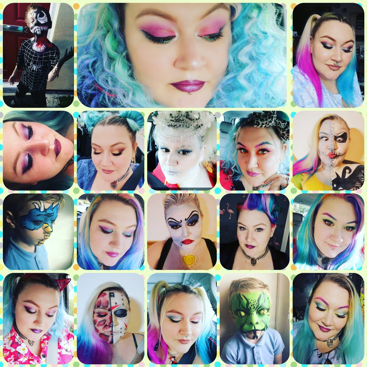 FrancesDuff3's tweet photo. @liahmorley @AliceGertyMU A few fun looks from glam to gore https://t.co/ftZNLed9Qb