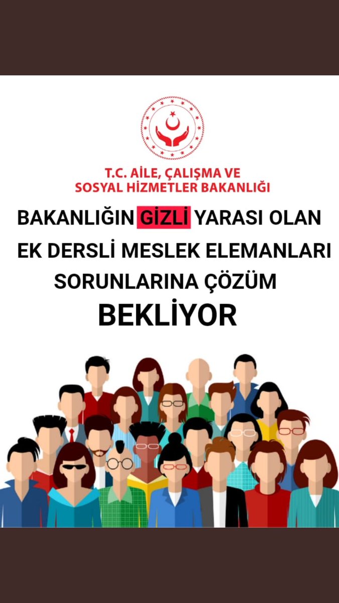 <a href="/RTErdogan/">Recep Tayyip Erdoğan</a> SYN: CUMHURBAŞKANIMIZ YILLARCA AİLE BAKANLIĞNDA ÇALIŞAN #EKDERSLİ PERSONELLERİN SESİNİ KİMSE DUYMADI. AİLE BAKANLIĞI ÇATISI ALTINDA AİLE KURAMIYORUZ VE BİZLER MEB'E BAĞLI DEĞİLİZ SADECE ÖZLÜK HAKLARIMIZI İSTİYORUZ LÜTFEN SESİMİZİ DUYUN
#AilebakanlığıekderseÖzlük 
<a href="/ZehraZumrutS/">Zehra Zümrüt Selçuk</a>