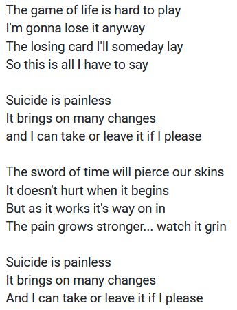 BalcerekJozef's tweet image. Oh, I didn't know that yesterday #JohnnyMandel had died. He was 95. The most known by him is #SuicideIsPainless 
(if it's true, I don't know). 
Lyrics by 14 years old Mike Altman (son of director of MASH, Robert Altman). 
youtube.com/watch?v=ODV6mx…