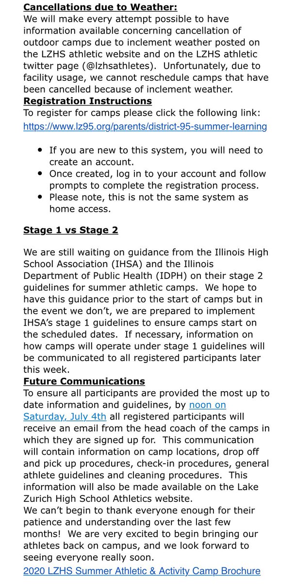 🚨Updated High School Summer Camp Info🚨 

Registration opens tomorrow, July 1st, at 9am - lz95.org/parents/distri…

Brochure - track.spe.schoolmessenger.com/f/a/xIW_01nDhP…~~