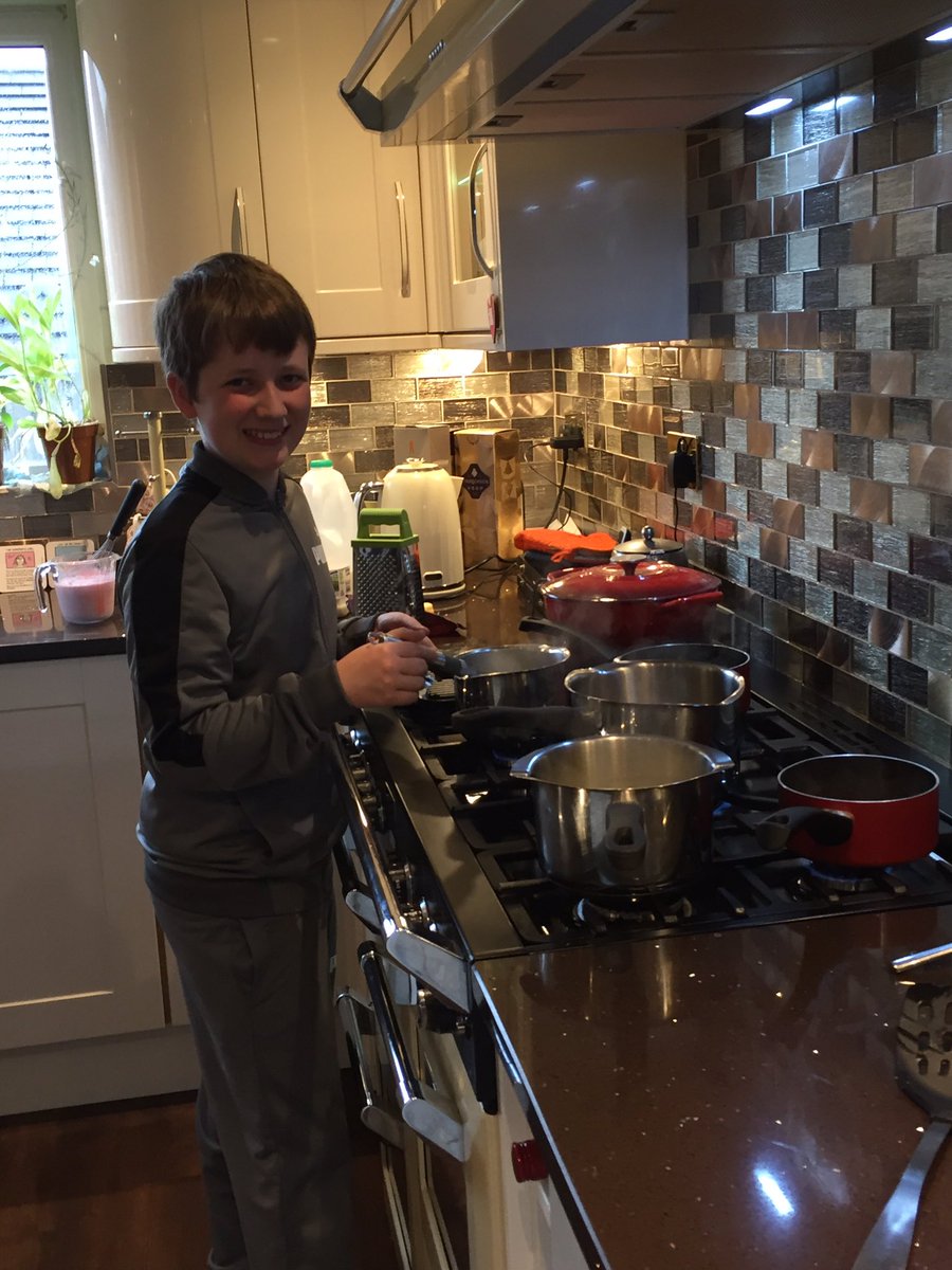 LACARGILL2's tweet photo. @captainmaxi #13MBBvirtualcamp #BoysBrigade Euan’s signature dish of salmon pasta with a cheese sauce https://t.co/zukMF8Oelj