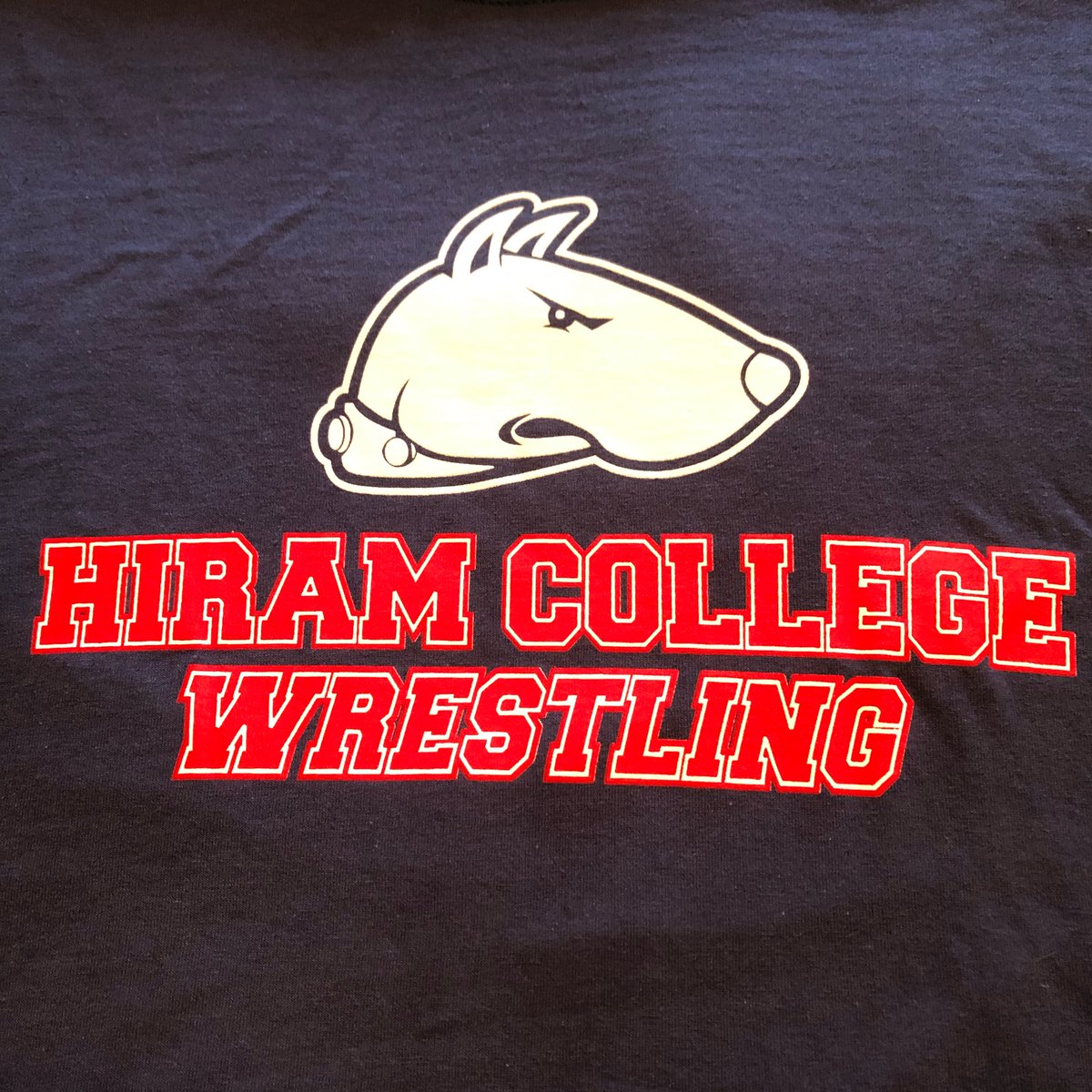 HiramMWREST's tweet photo. Hiram College Wrestling t-shirts now available! $20, shipping included. We have S-3XL. Send a message and we will be in touch to get your info. Checks, PayPal, and Venmo accepted. https://t.co/vGl0ELIrmN