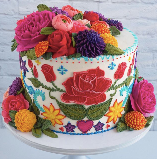 Top 80+ imagen pastel bordado mexicano Abzlocal.mx
