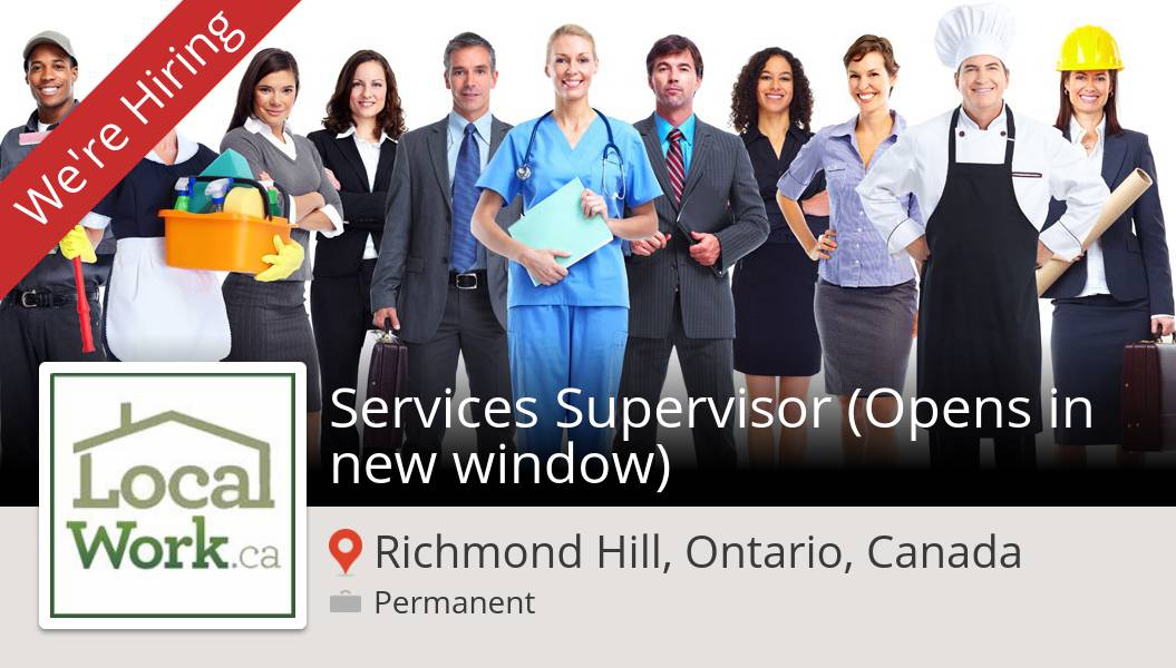 LocalWorkCa's tweet photo. #LocalWorkca is hiring! #Services Supervisor (Opens in new #window) in #RichmondHill, apply now! #job https://t.co/HFTjCM4WDm https://t.co/gCZcnQgN1M