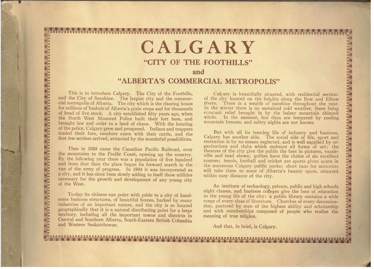 On this rainy and dreary day I thought we can take a step back to historic Calgary. This book recently came into my possession and it has some great pictures I want to share  #yychistory  #yycheritage