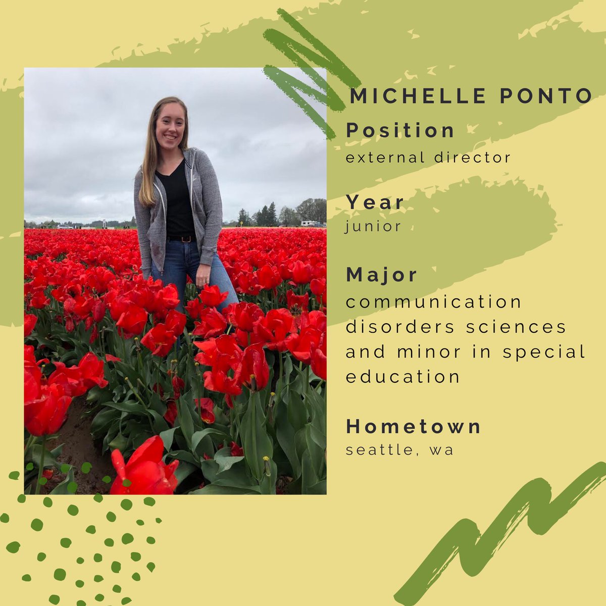 Get to know our directors for the 2020-2021 UODM Executive Board!