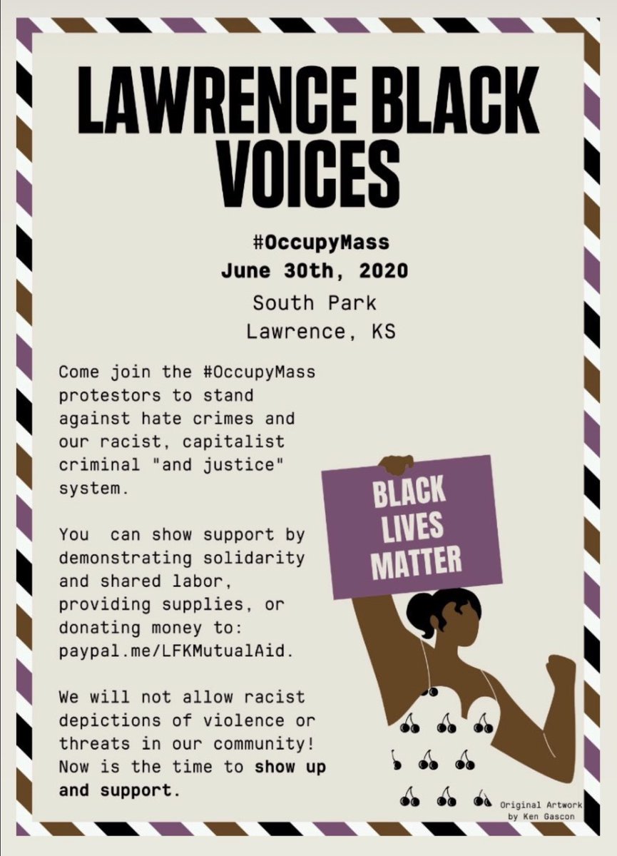  #OccupyMass TODAYHelp protest against the white supremacist and capitalist systems that oppress the Black community. Thread below provides supplies needed 