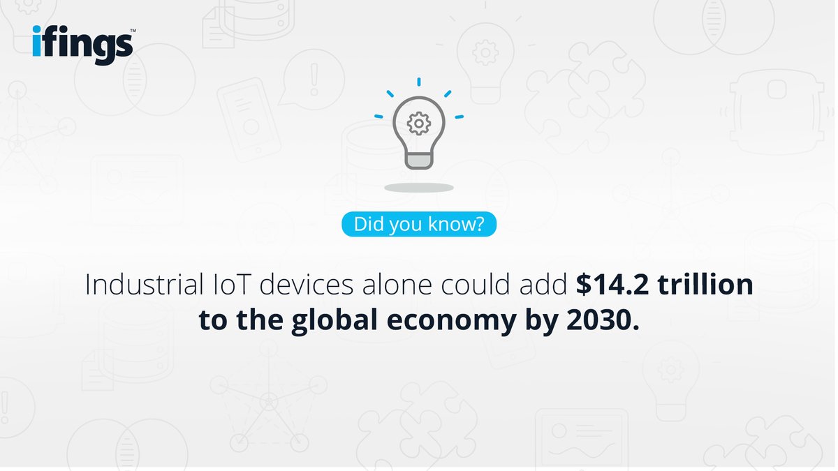 iFings_IoT's tweet image. Did you know? 💡 

Industrial IoT devices alone could add $14.2 trillion to the global economy by 2030.

#iot #internetofthings #sensingdata #ifings #bigdata #insights #industry40 #smartsensors #smartfactory  #ifings7 #machinelearning #smartdevices #ai  #artificialintelligence