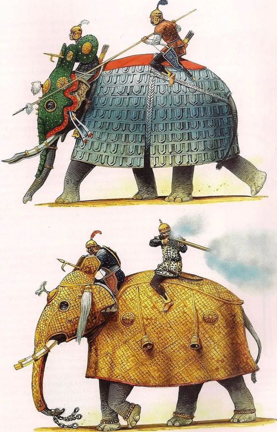  #Mughal  #elephant corps.