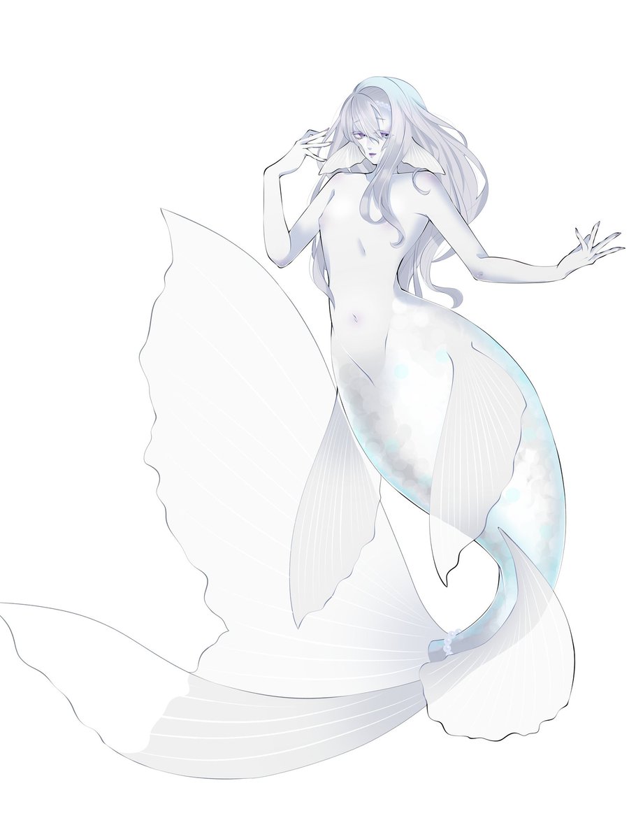 ㄘʓ Skeb E 人魚の日って言われたらそりゃあ 尾びれが肉厚でヒラヒラが大きい子が好きなんじゃあ