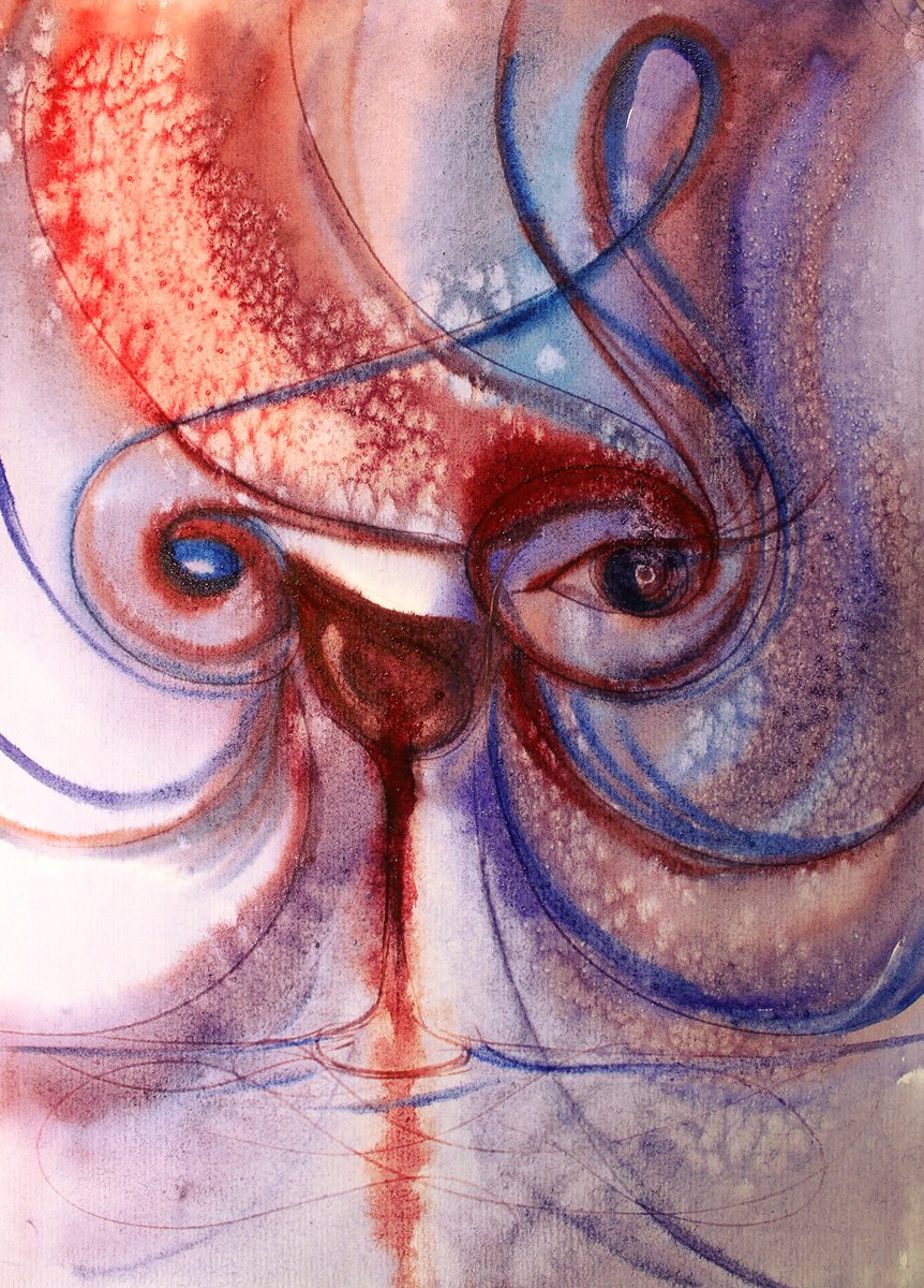 JGrebneva's tweet photo. "Glass of red”. New watercolor.
#saachi #watercolour #watercolorpainting #abstractart https://t.co/G4l3n40FTs