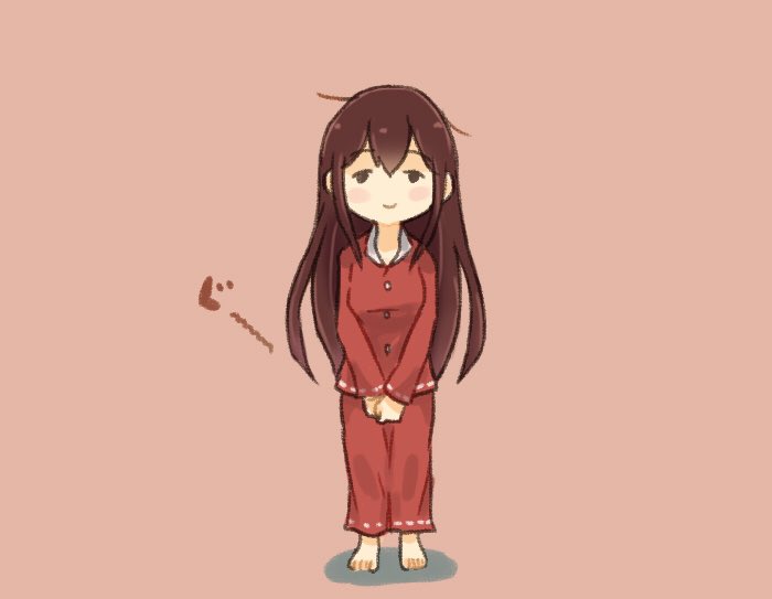 赤城(艦隊これくしょん) 「おはあかぎ 」|才口オトウフのイラスト