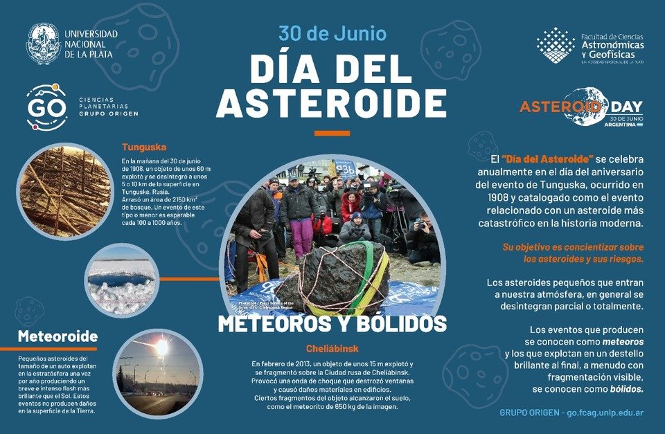 GOunlp's tweet photo. A fire in the sky ☄️

Si un asteroide de metros a decenas de metros, ingresa en la atmósfera y explota. 

#DiaDelAsteroide https://t.co/bsCW9tOXVh
