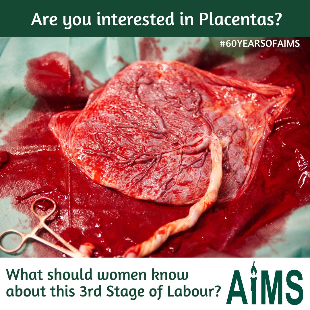 AIMS_online's tweet photo. It's time to think about the 3rd stage, from birthing your placenta to optimal cord clamping, and more. 
Any tips for women to navigate this and advocate for what they want?  
Please email publications@aims.org.uk 
Thank you! https://t.co/V9KaqoGsHp