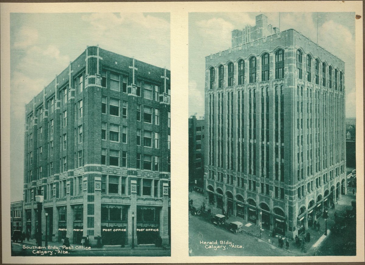 Neither the Southam Block or Herald Block are still around. The Southam Chambers (Herald Building), built 1912-13 and restyled in 1967 is a six-storey office and retail building located in core of downtown Calgary.