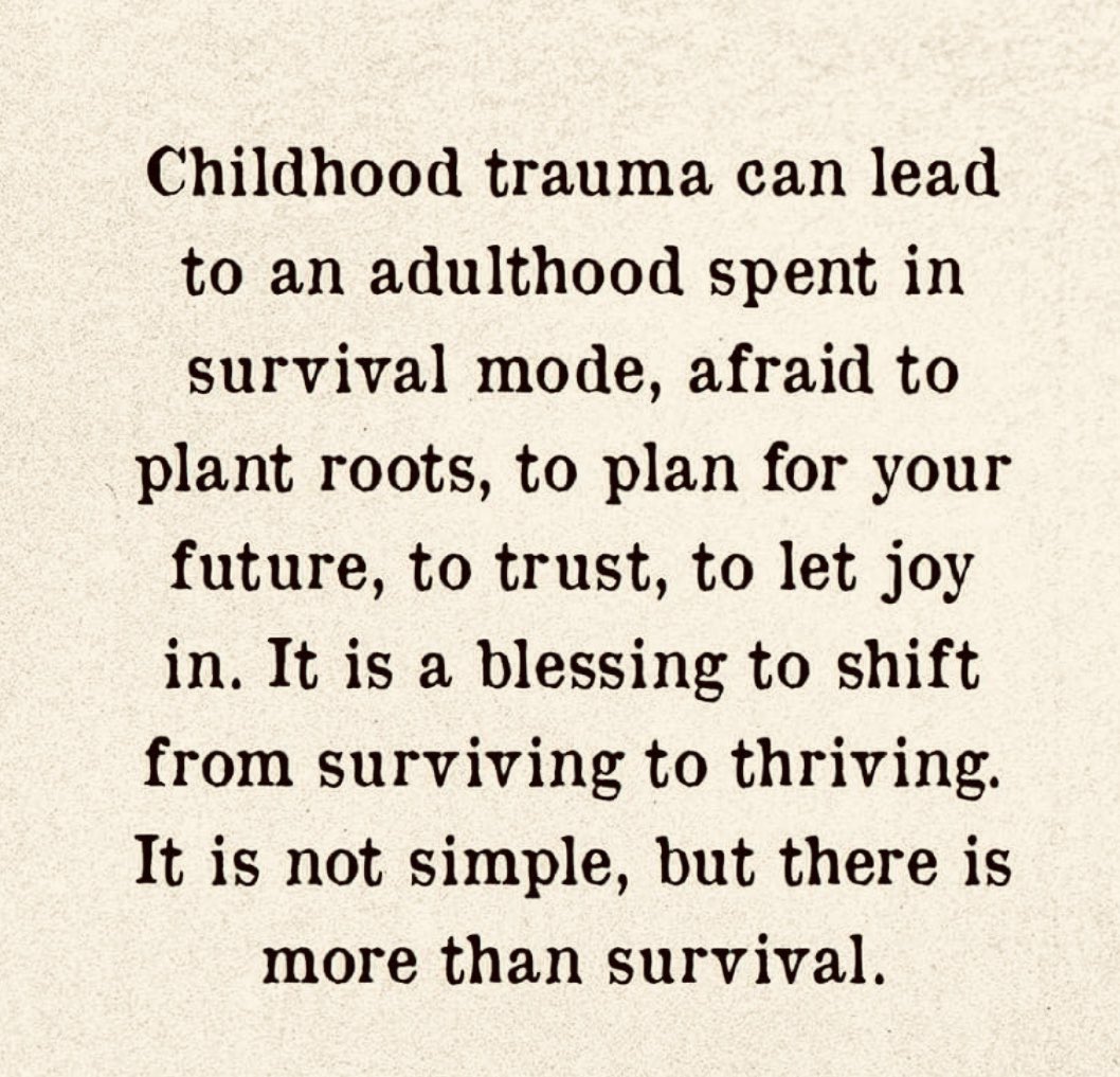 👇🏻👇🏻👇🏻 There is much more to life than surviving it......#childhoodtrauma #survival #thriver #csa #cse #weCANandDOrecover