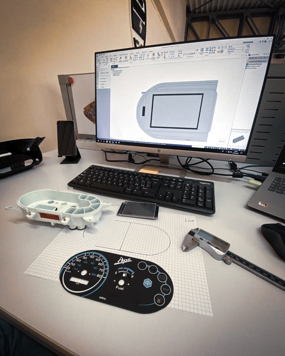 KitNewtron's tweet photo. New #PiaggioApe dashboard!๐ช๐
#piaggio #electricape
#newtronR&D #newtronengineering
#newtron #retrofit #newtrontechnology #fullelectric #electricvehicle https://t.co/F0mKvSaKSs