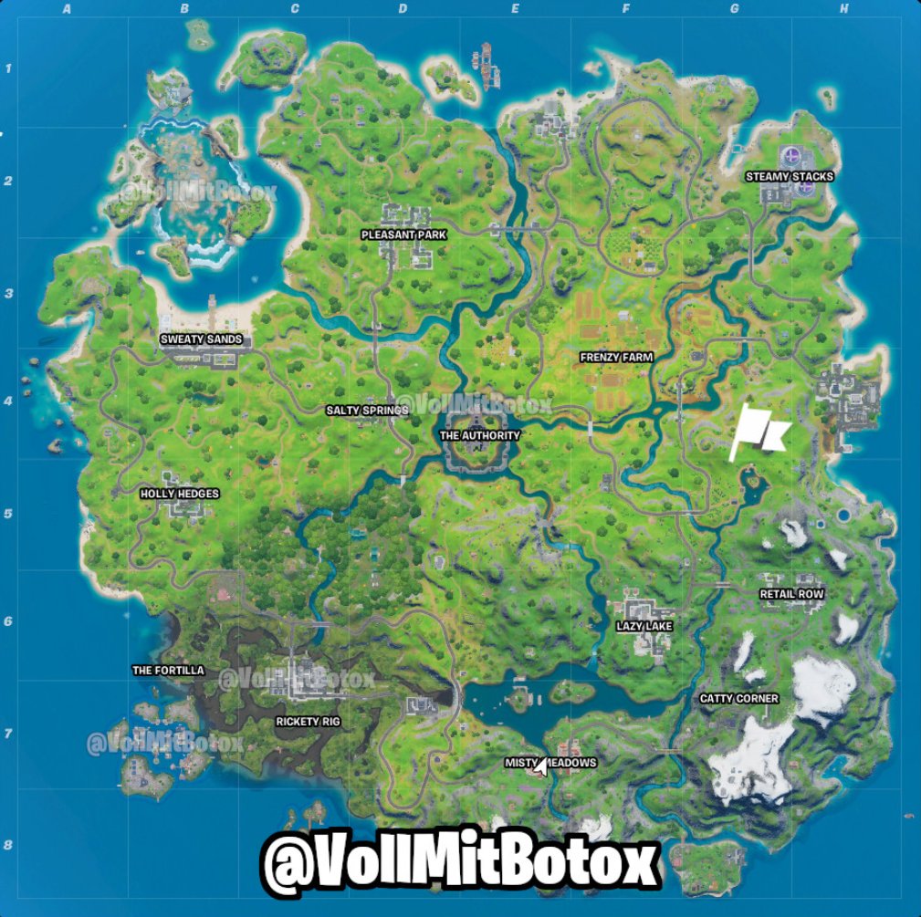 Fortnite Season 3 Map With Names