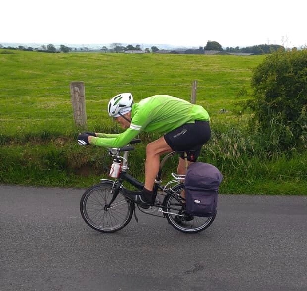 CraigHardie's tweet photo. Yass! The legend that is @GraemeObree with what looks like a fast tourer he has built 👍🏼 Always the innovator never a follower 📷 John Walker #cycling #roadcycling #obree https://t.co/AWAQ0q70dQ