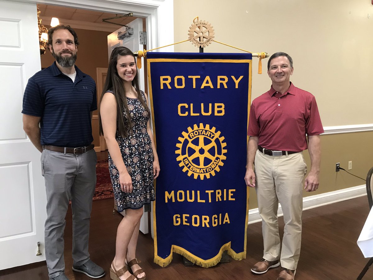 MoultrieRotary's tweet image. Miss Lauren Seabolt, winner of our Rotary 4-Way Test Scholarship, joined us today to read her winning essay. Lauren is heading to ABAC to study biology and we’re happy to be supporting her! #MoultrieRotary #4WayTest #RotaryScholarship 
@CCHSPackers