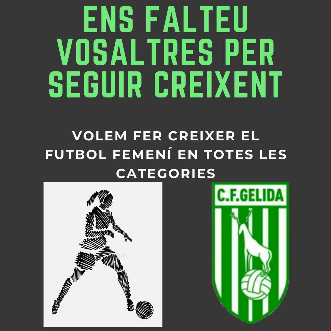 Fem una crida al FUTBOL FEMENÍ, us hi esperem!!!