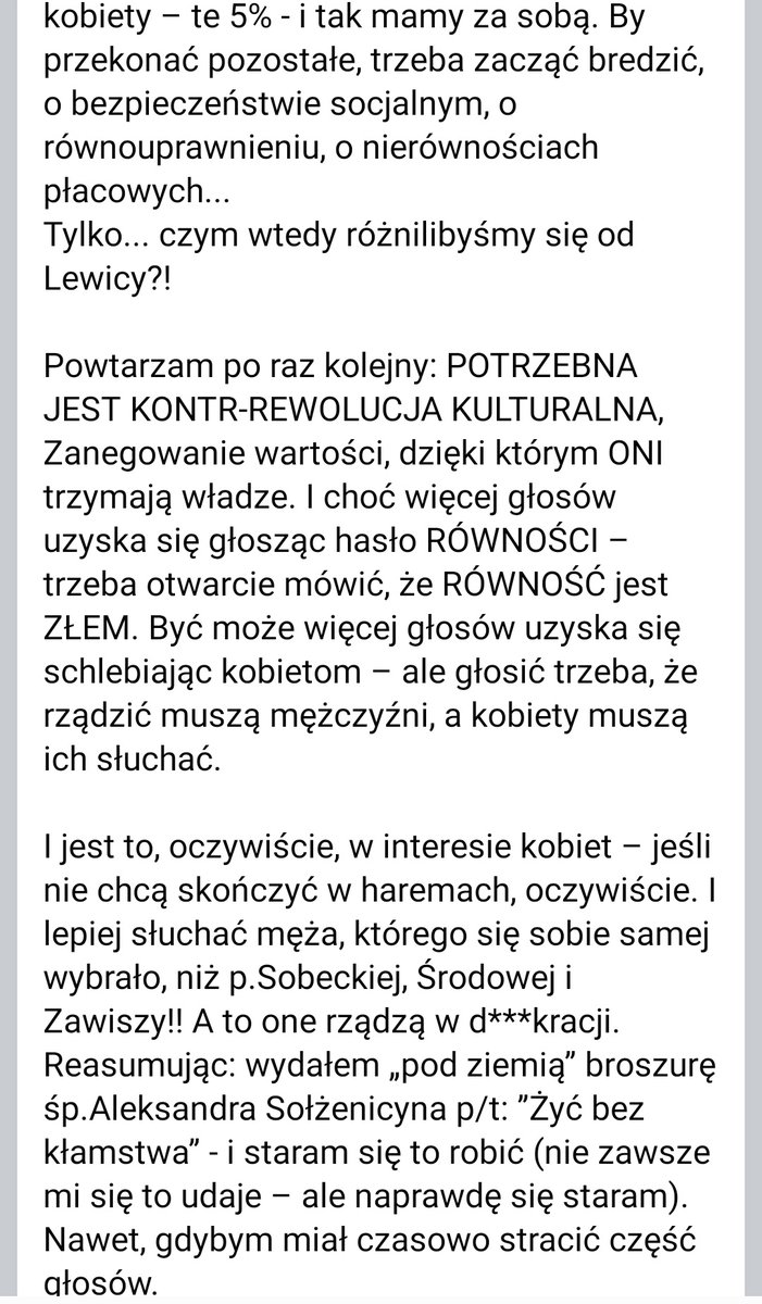bialemieso's tweet photo. chce mi się krzyczeć i wyrywać włosy z głowy, ten śmieć powinien być wyeliminowany z życia politycznego po takich słowach kurwa nienawidzę tego kraju https://t.co/g2t2YualWf
