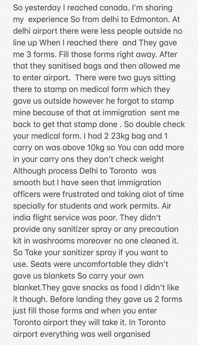 simrank53852964's tweet photo. I reached Canada Sharing my experience with air india. @airindiain @CanadiansIndo @CanadainIndia @JustinTrudeau https://t.co/aYQpIrJDL3