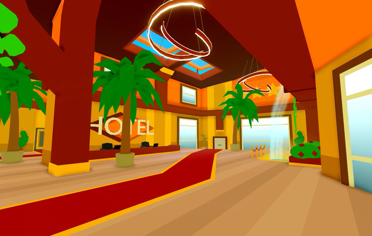 R0cu On Twitter Hotel Lobby For Me And Rwonuf Upcoming Game Can You Guess What Type Of Game It Is Roblox Robloxdev - how to make a roblox game lobby