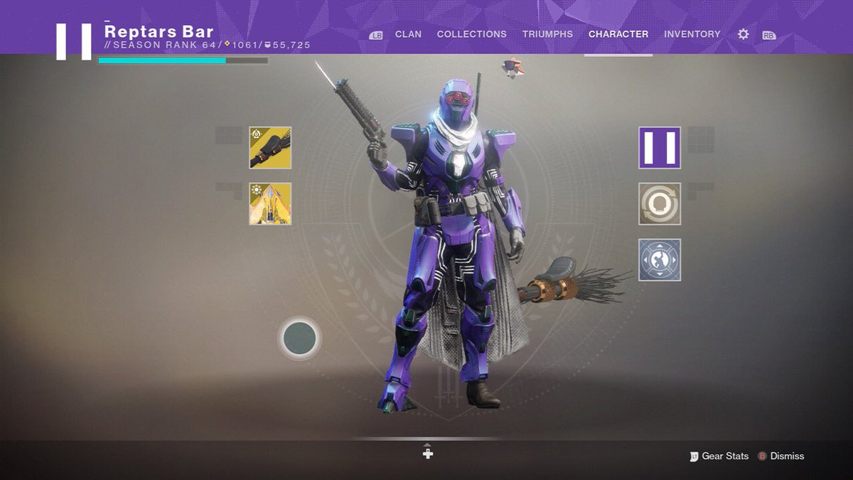 Reptar_Bars's tweet image. S/o to @Bungie &amp;amp; @Gladd for the new shader and emblem 💜 #subtrain
