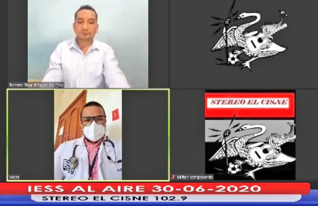 Hoy | En el programa #IESSAlAire, a través de Radio El Cisne 102.9 FM, Allan Moss, médico del Centro de Especialidades Nueva Loja del <a href="/SucumbiosIess/">IESS Sucumbíos</a>, informó sobre el rol del <a href="/IESSec/">IESS</a>, en la pandemia.

#IESSPorTi