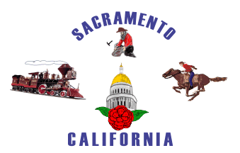Sacremento just missed the cut for MOST IMPROVED California flag because the newer flag still has "THE CITY OF SACREMENTO" written on it SMDHThe old one (left) was much worse though