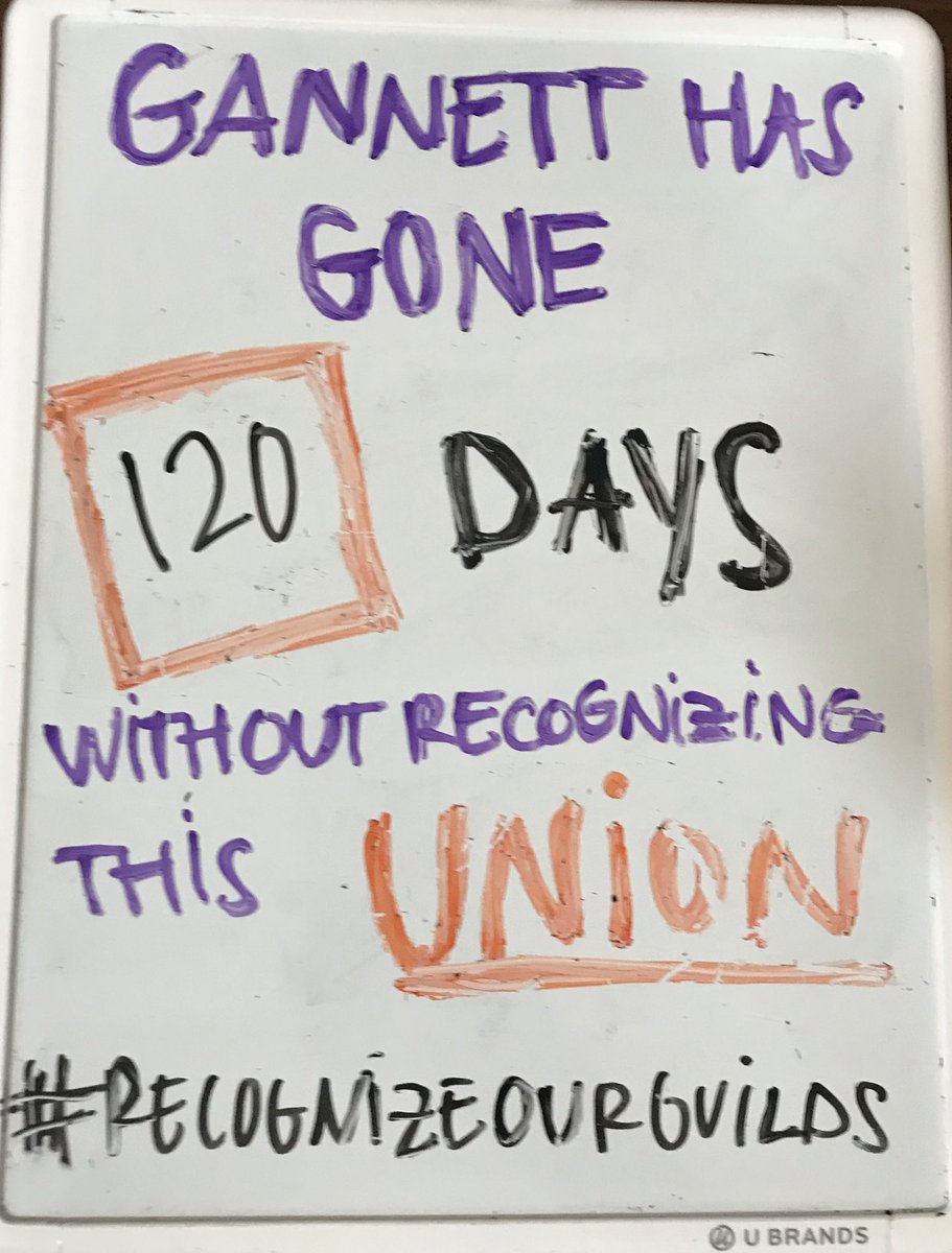 DeNewsGuild's tweet photo. 120 days. We’re not going away. 

#RecognizeOurGuilds https://t.co/r2bfteDmTs
