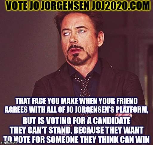 MadelaineNels15's tweet photo. #JoJorgensen2020 #VoteGold #MyVoteCounts #Election2020 #Freedom #NoPerverts #Trump #Biden https://t.co/hCJ2AqDxuP