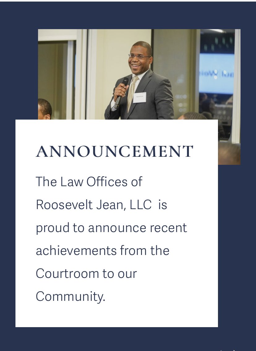 RooseveltEsq's tweet photo. Thrilled to announce launch of https://t.co/L5UqBa3JDD
 ⠀⠀⠀⠀⠀⠀⠀⠀⠀⠀⠀⠀⠀⠀⠀⠀⠀⠀⠀⠀
#JeanJustice #RooseveltJean, #TrialReady #PersonalInjury #CivilRightsLawyer #EmploymentLawyer #NewYorkLawyer #NewJerseyLawyer, #Abogado #Avoka #Discrimination #BlackLawyersMatter https://t.co/Atg0sEfI4N