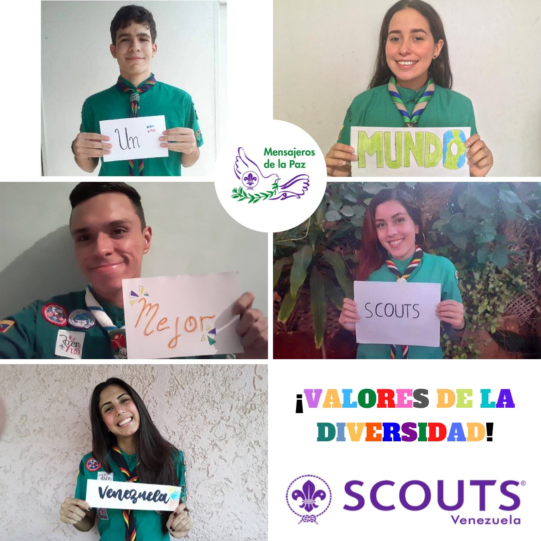 MOPVenezuela's tweet photo. Para culminar nuestra campaña ¡Valores de la Diversidad! ❤️ Realizamos este collage con un mensaje muy especial para todos. https://t.co/kS5UtFmCOV