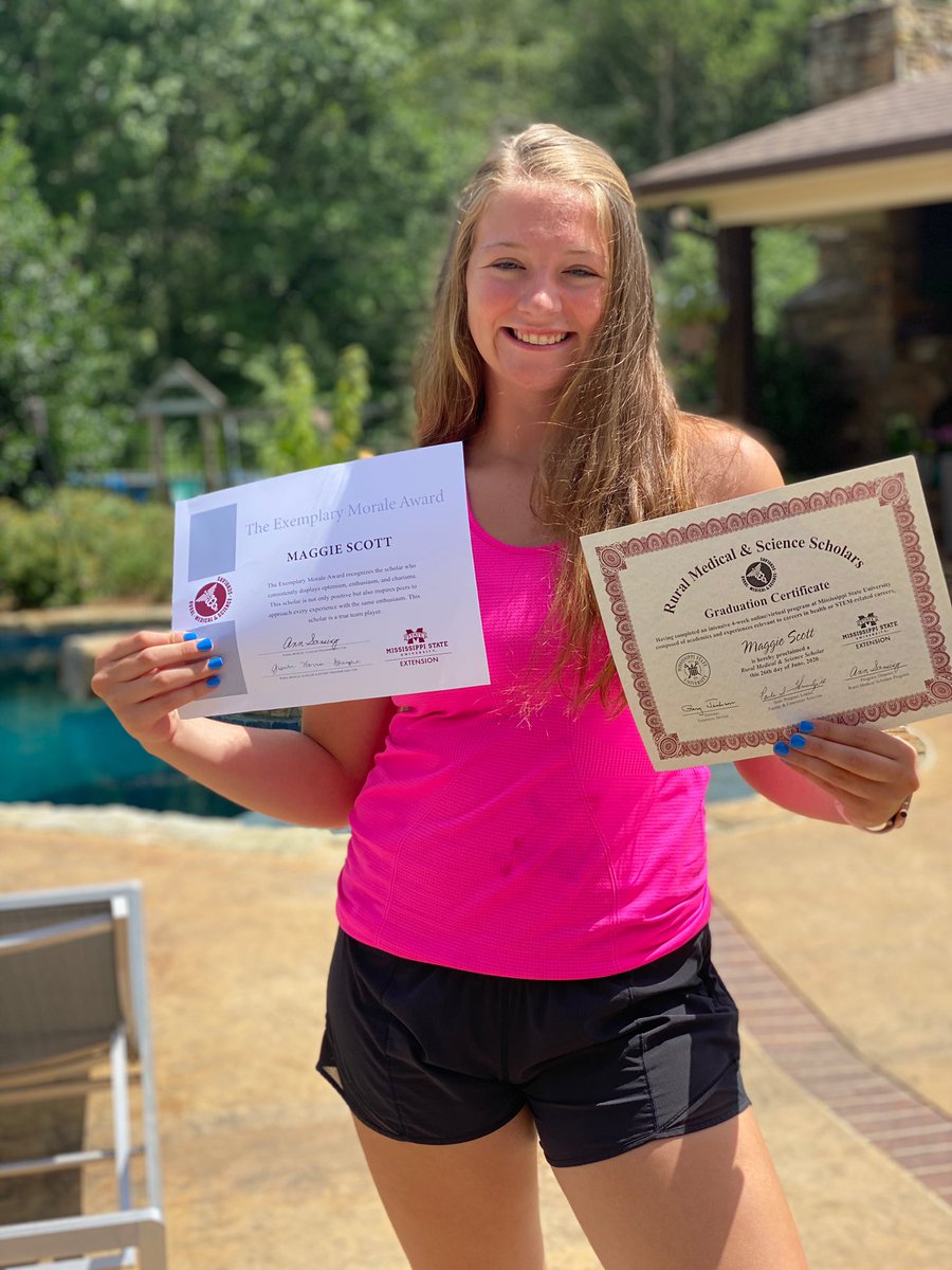 TennisNahs's tweet photo. Our players stay busy pursuing their goals! Maggie Scott just completed a medical internship with the prestigious Rural Medical and Science Scholars program at MSU. She was given the Exemplary Morale Award, all while she kept her hours on the court and at cheer too🎉 #NATennis https://t.co/lmMZ6u03T7
