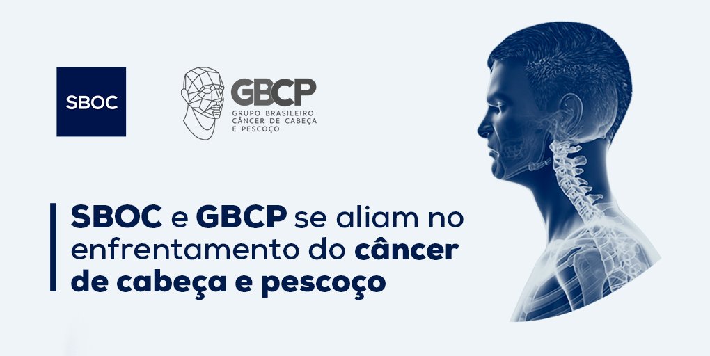 SBOC_Oncologia's tweet photo. Para enfrentar os desafios impostos na luta contra o câncer de cabeça e pescoço, a SBOC acabar de se unir, por meio de um acordo de cooperação, com o Grupo Brasileiro de Câncer de Cabeça e Pescoço (#GBCP). Saiba mais em https://t.co/i2k6yuCqaM. https://t.co/meM8TTrsn1