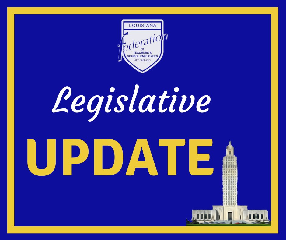 Thank you to @RepBuddyMincey for working to make the health and safety of Louisiana's educators and students our top priority!! Louisiana's children will be safer because of your dedicated service!

All amendments to HB 59 have been accepted by the House. School districts and educators will be protected from frivolous lawsuits and BESE will establish minimum COVID-19 standards to protect schools, teachers, school employees, students and our communities!