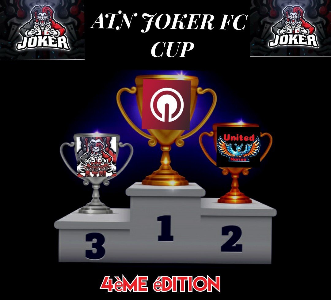 Pour notre 4ème édition voici le podium. 
<a href="/UBITEAM/">UBITEAM</a> première place
<a href="/Cristdu36/">Narixa United</a> deuxième place
<a href="/JokerATN/">ATN</a> troisième place 

Merci a tous d'avoir participer 💪