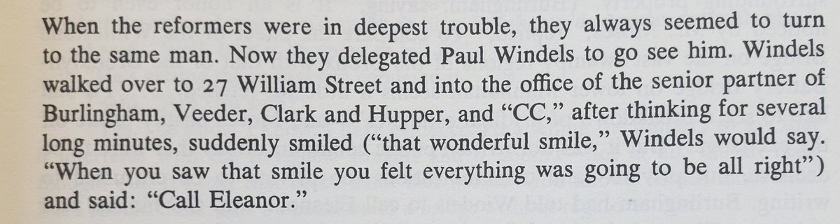 FDR and Eleanor about to finally get some revenge it seems. In an earlier section, Caro talked about Moses saying absolutely vicious things about Eleanor's looks.