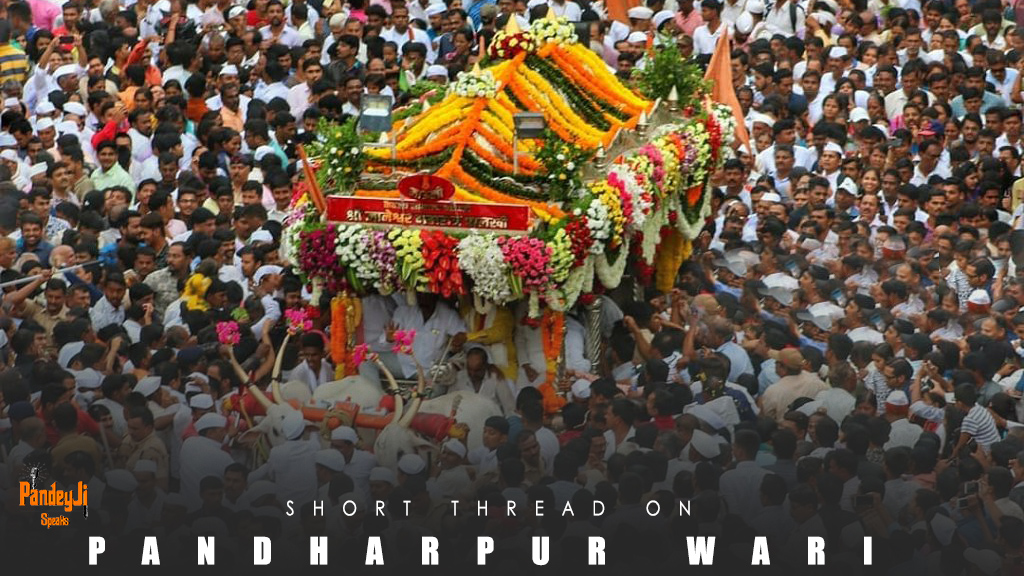 || Jay Hari Vitthal || || Shri Hari Vitthal ||Pandharpur Wari is an yearly pilgrimage to Pandharpur, Maharashtra, Bharat. Pandharpur is the seat of Hindu god Vithoba also known as Vitthal, Pandurang, Hari.(1/21) #AshadhiEkadashi2020  @LostTemple7