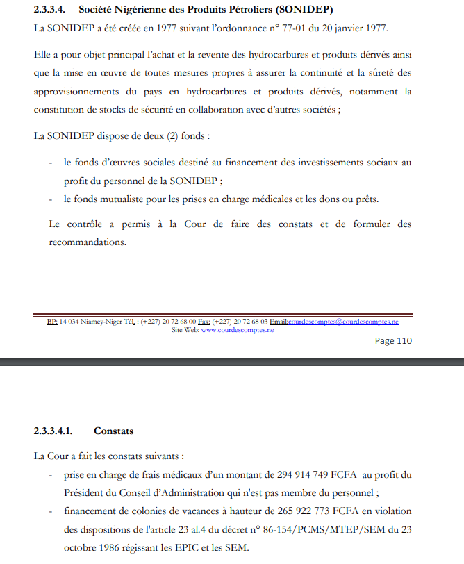 AdamAbdouHassa1's tweet photo. Le rapport 2020 de la Cour des comptes du Niger sur les années 2017, 2018 et 2019 s'avère très enrichissant sur le train de vie illégale de certaines institutions. #INESI https://t.co/2WeusW9TCw