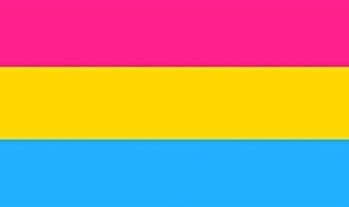 pansexual flag as this ice cream that i don’t know the name of but looks tasty