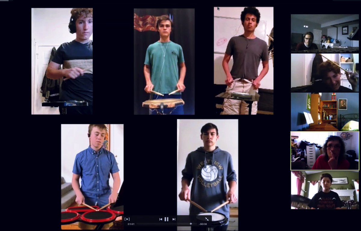 We are loving being able to welcome our YPO Percussion Ensemble back virtually! Check out our students honing their percussion skills in our Online Summer Program 🥁