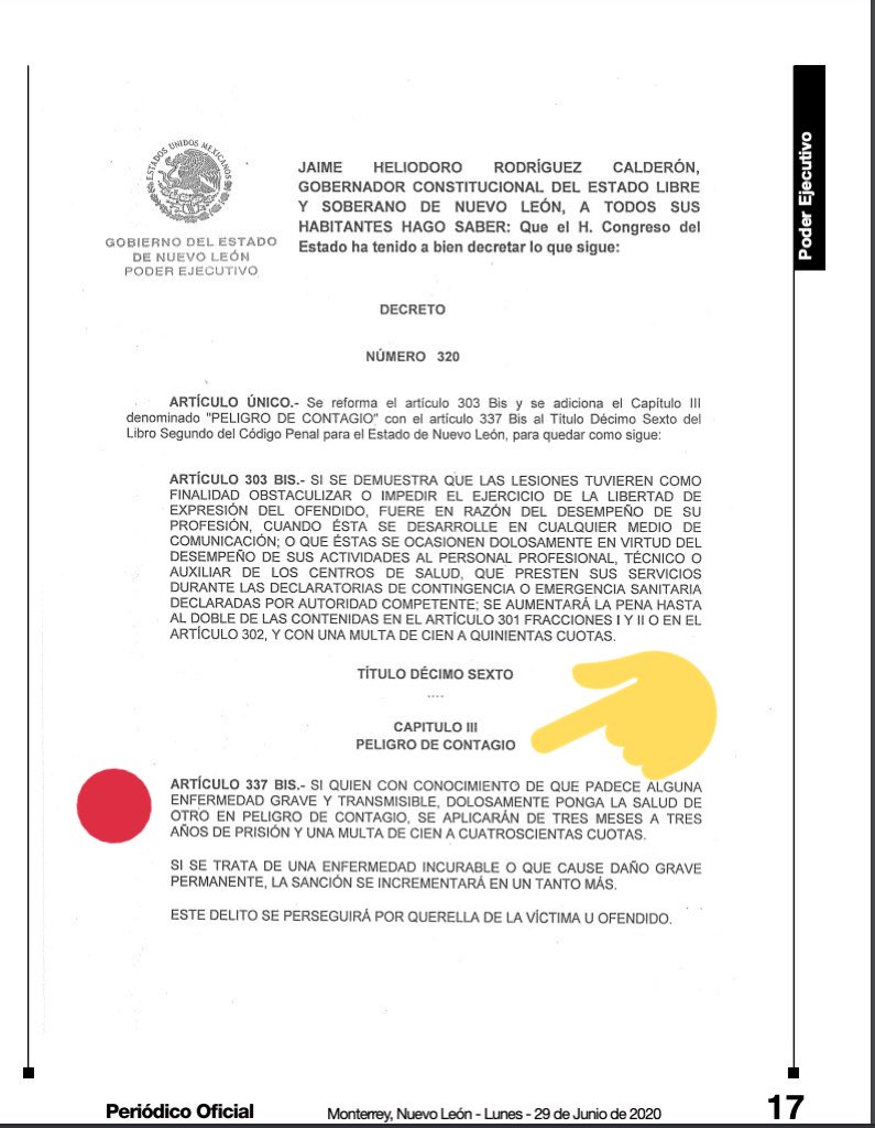 mayrae_hdez's tweet photo. Una ocurrencia más del sistema punitivo, que exhibe la falta de legitimidad de la autoridad y la ausencia de la #Prevención #COVIDー19 para amenazar (otra vez) con “cárcel”.

Por favor, seamos serios! Pensemos en la carga de trabajo de Fiscalías y priorización de casos #Justicia https://t.co/V46gOGynyf