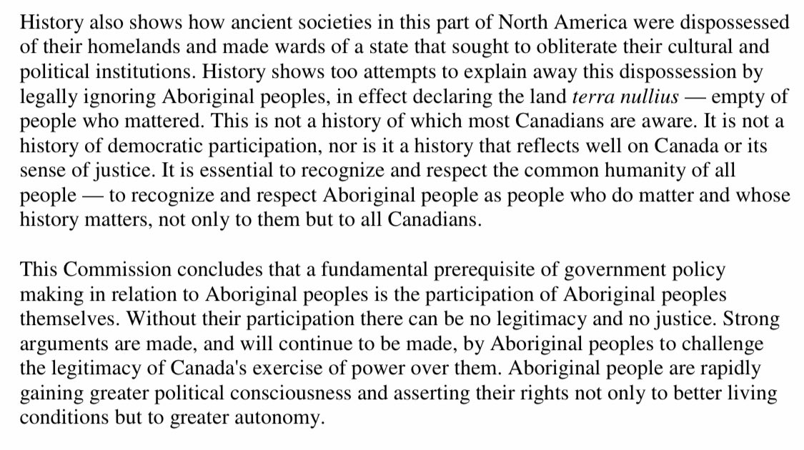 THEN, for historical context, check out the 1996 Royal Commission on Aboriginal Peoples, written to tell Canadians that our position toward Indigenous peoples is socially, physically, and economically abusive and in need of healing:  https://www.bac-lac.gc.ca/eng/discover/aboriginal-heritage/royal-commission-aboriginal-peoples/Pages/introduction.aspx