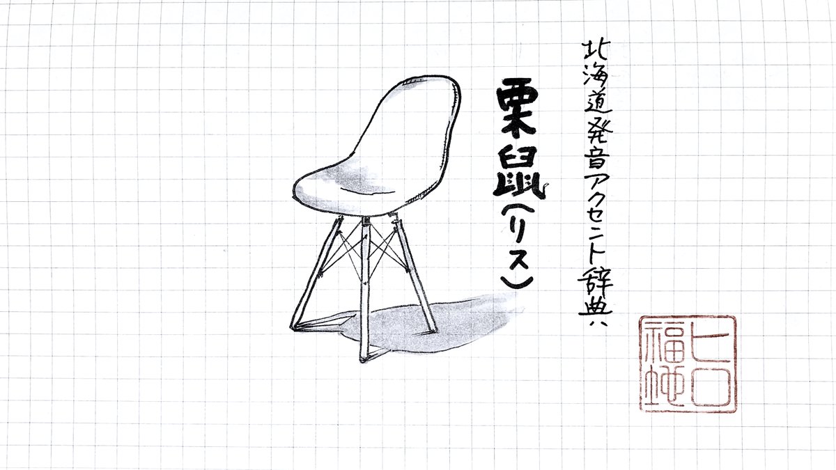ヒロ福地 Ar Twitter 北海道放言 いす 発音 アクセント 頭高 あたまだか で発音する 栗鼠 りす と同じ発音をして 最初の R を取るのが北海道発音 それではリピートアフターミー 押忍 臼 りす いす 北海道放言 方言 いす なんでも頭